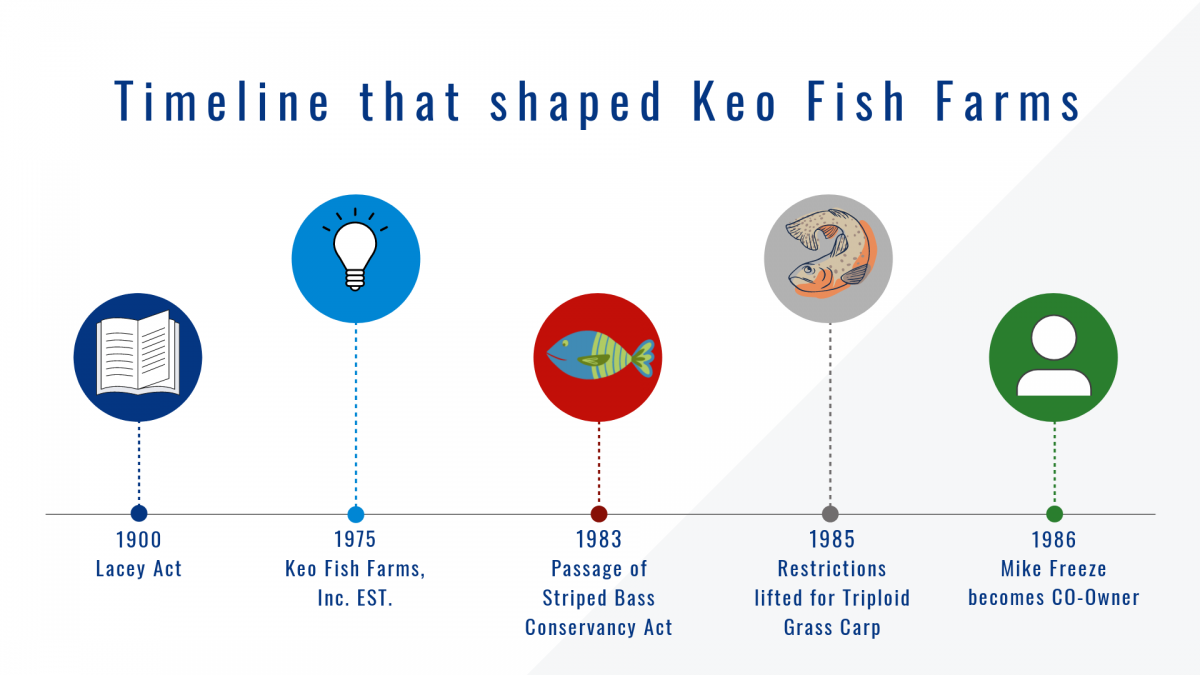 Timeline that shaped Keo Fish Farms